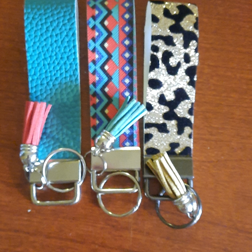 Set of 3 Handmade Key Chains
